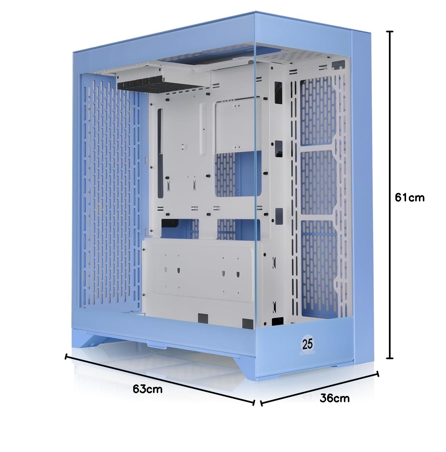 Thermaltake CTE E600 MX Hydrangea Blue | ATX/E‑ATX PC Case | Dual‑Chamber Layout | Tempered Glass | Airflow | 420mm Radiator | Quiet Build