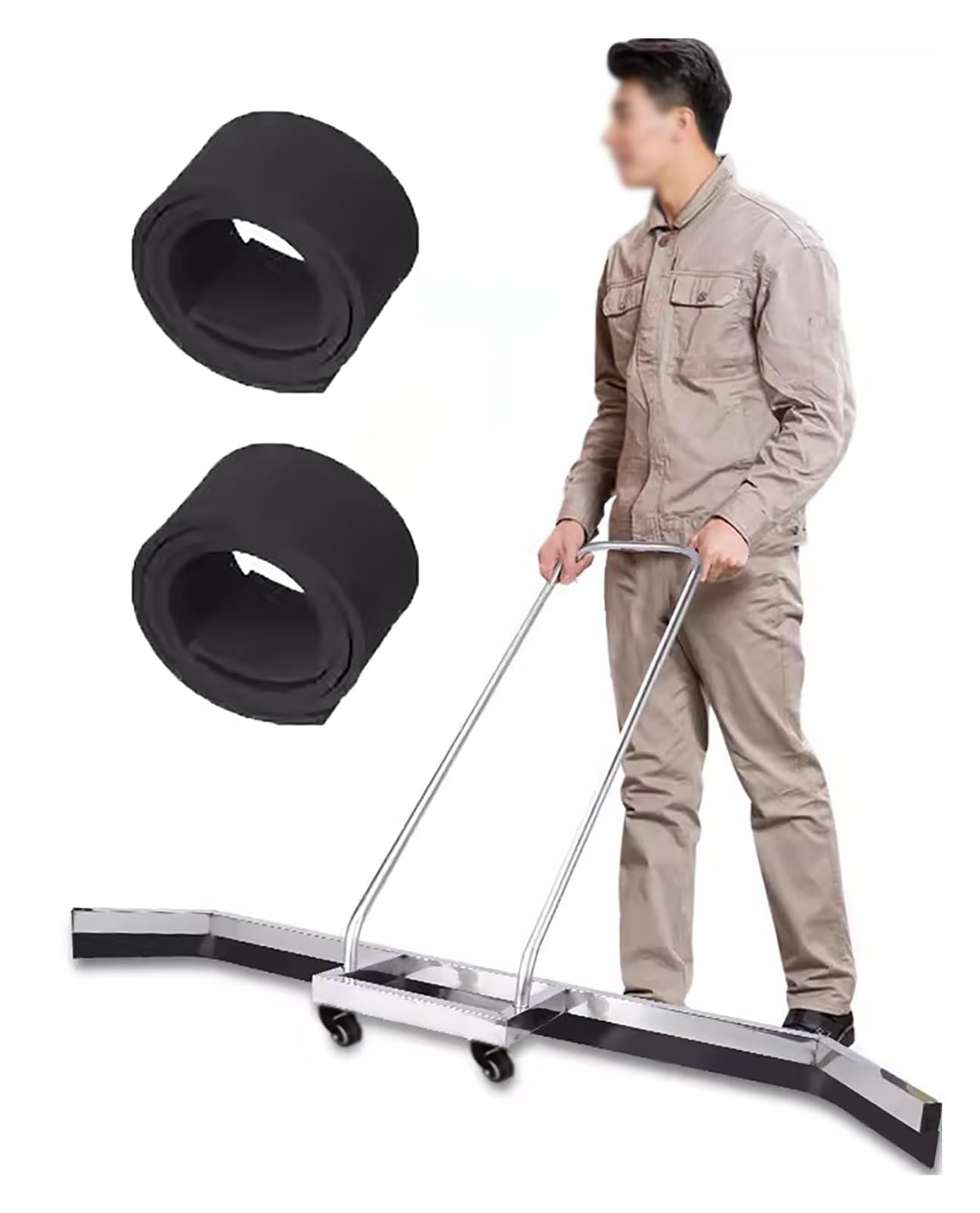 Raclette en acier pour sols de garage et grands stades de sport extérieurs