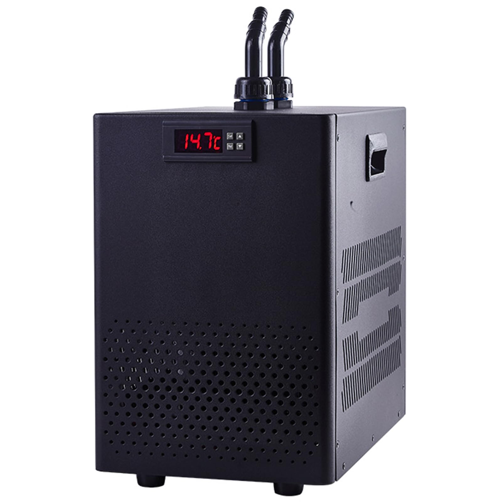 Aquarium Wasserkühler 500L mit Pumpe und Schläuchen, geräuscharmer Temperaturregelung für Aquarien, ideales Kühlsystem für Korallen, Garnelen und Quallen