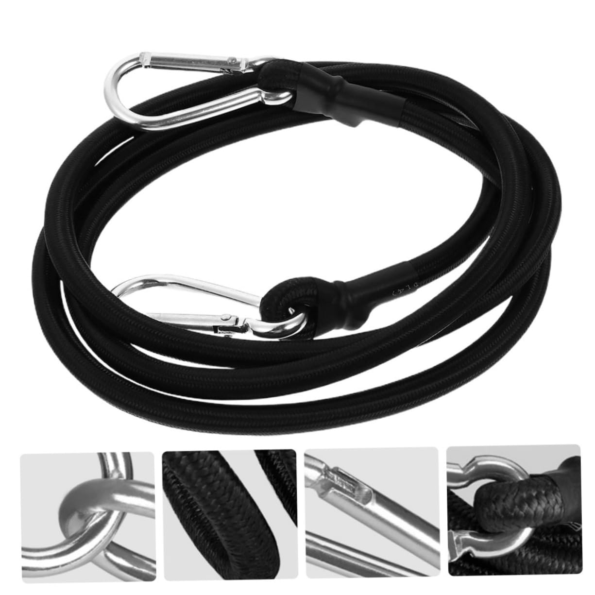 PartyKindom Elastic Cord 1.5m Cargo Tightening Rope Tensioner Belt for Fastening Elastic Cord for Truck Drivers