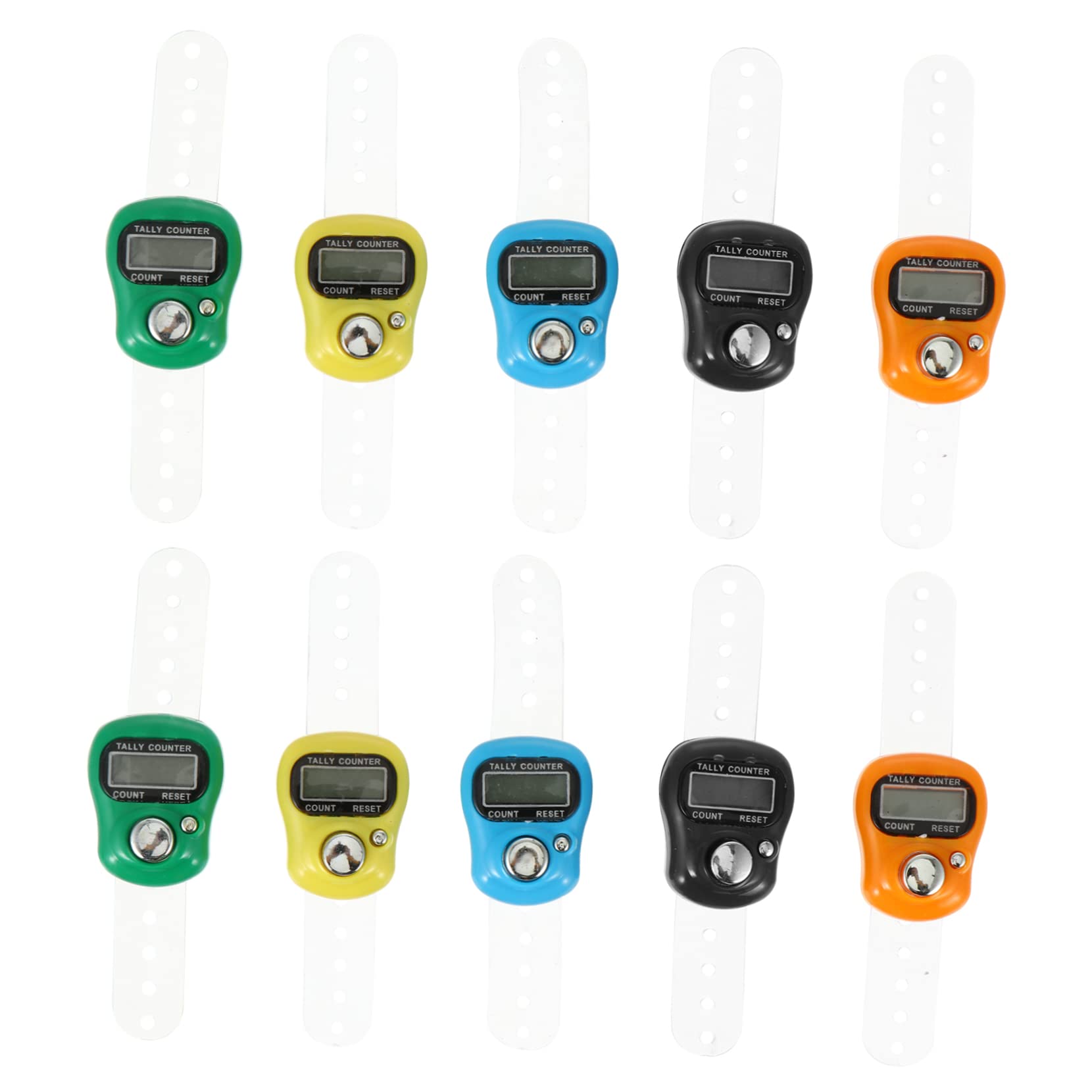 GALPADA Hand Held Tally Counter 5 Number Counter for Daily Use Portable Counting Recorder 99999 Max to Zero Function Random