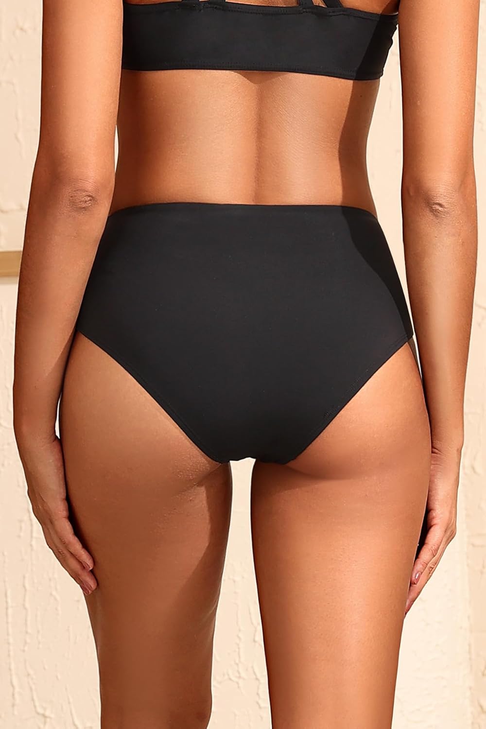Tempt Me Women Mid Rise Bikini Bottoms - Full Coverage Bathing Suit Bottoms Mid Waist Swim Bottoms 2025 - Image 2
