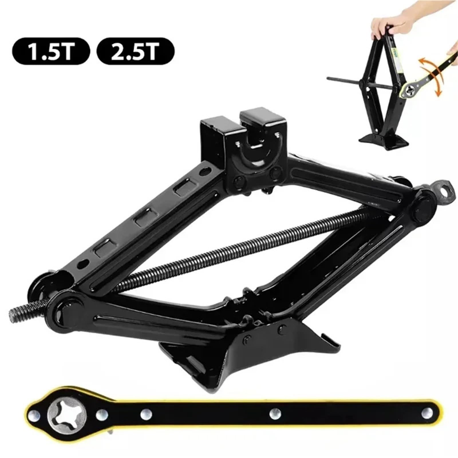 Cric A Forbice Per Auto Strumento for la sostituzione dei pneumatici idraulici del cric da auto 2.5T 1. for manovella dell'auto for(1.5T)