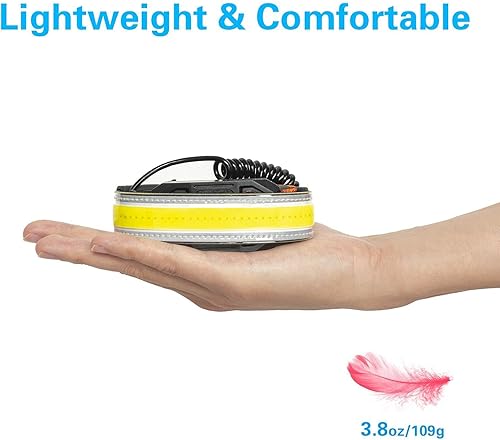 Miniatura 6 de COSOOS - 2 linternas recargables para faros delanteros, luz trasera roja, 500 lúmenes, 3.8 onzas, ligeros, ajustables, para adultos y niños,