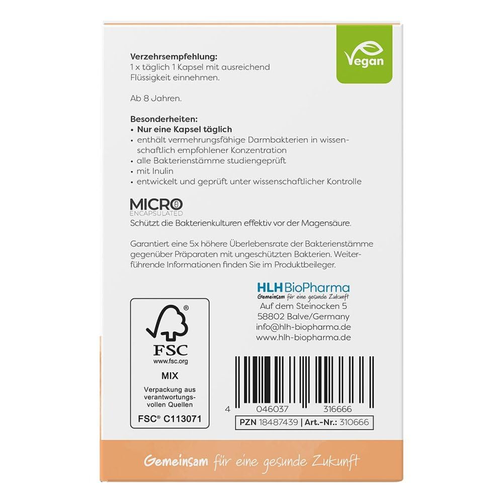 Lactobact Premium Kapseln biologisch aktive Bakterien für die Darmflora, 150 St. Kapseln