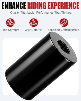 TDZ 2'' Inch Rise Handlebar Risers Extension For Harley 1-1/4'' Handlebars Black Motorcycle Spacers