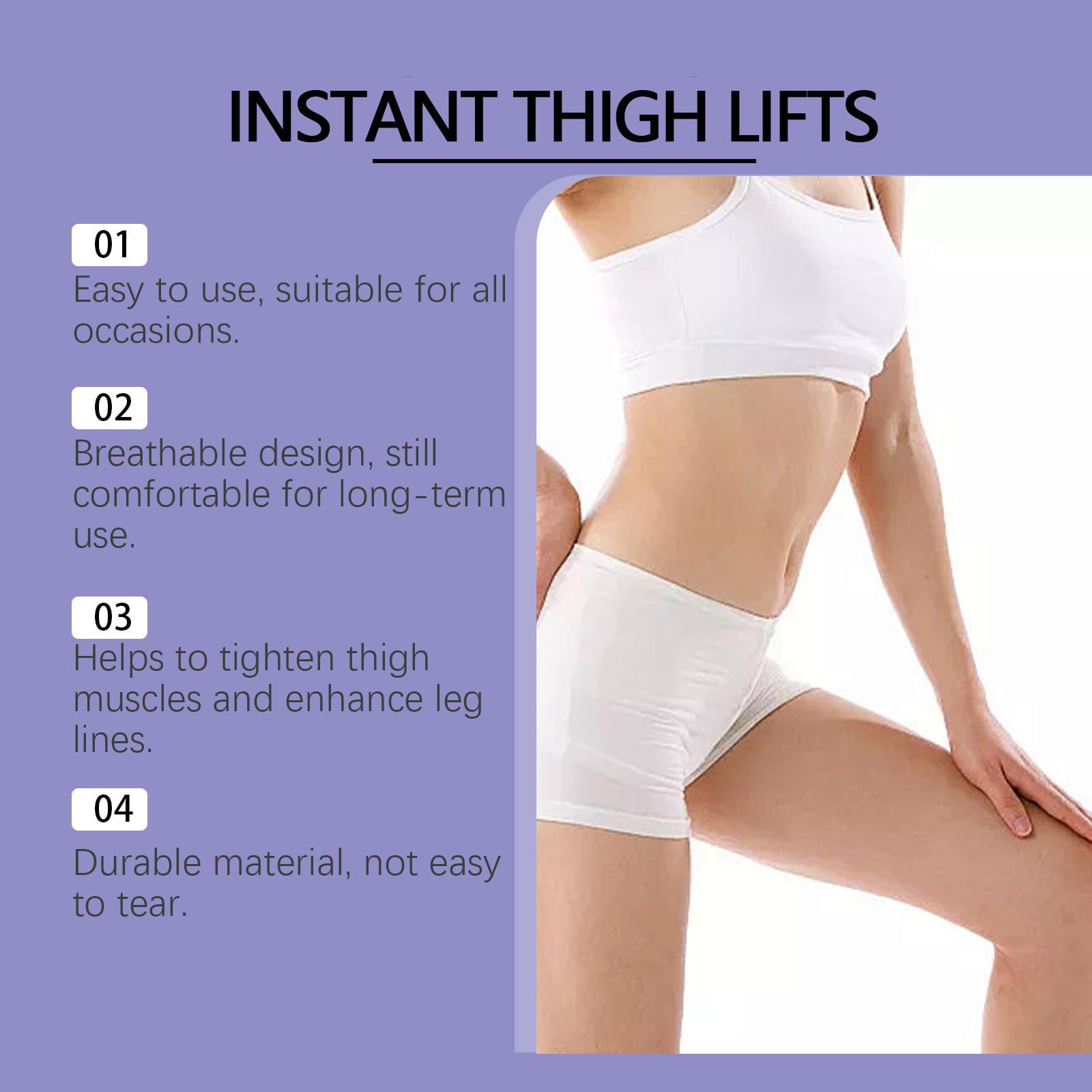 Instant Thigh Lifting Tape,Oberschenkelstraffungen UP-Tape,Tape Zur Oberschenkelstraffung,Cellulite Patches,Transparente Körperband Zur Straffung,Unsichtbare Haut Oberschenkel Lift Tape (30 Stück)