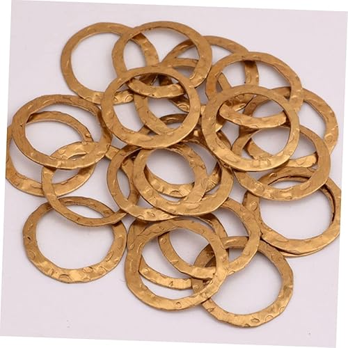 Miniatura 8 de Aretes de bricolaje, 50 piezas de anillos en relieve, aretes de bricolaje, aros de cobre para hacer joyas, aretes de relieve, anillos de cobre