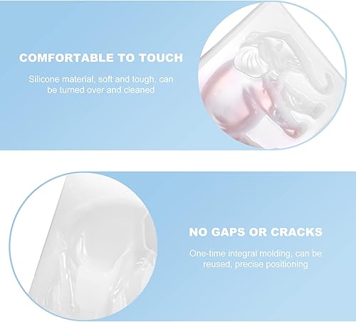Miniatura 7 de EXCEART Moldes de silicona para jabón, 2 piezas de silicona de elefante de resina epoxi moldes de resina de silicona con forma de resina de silicona