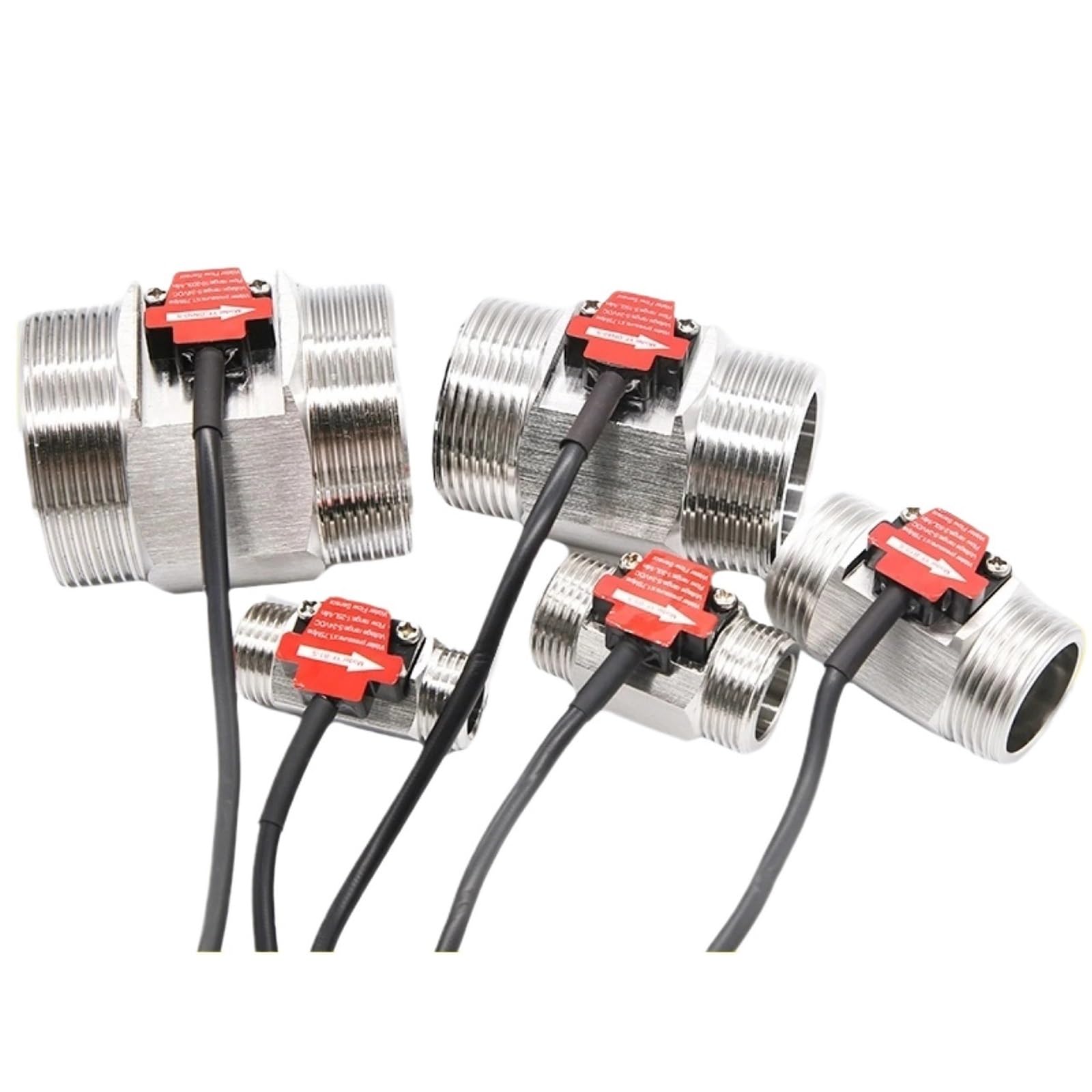 QfUxYYSLD Stainless Steel Effect Flow Meter Water Flow Sensor G1/2 G3/4 G1 Electromagnetic Pulse for Water Dispenser(YF-D32-S 1.25inch)