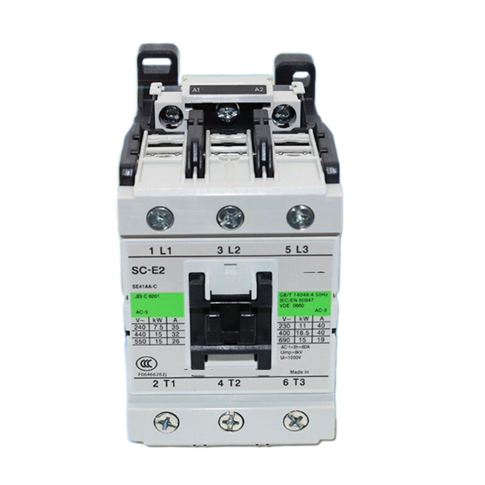 Contactors SC-E2 , AC110V AC220V AC380V Electromagnetic Contactor(AC110V)