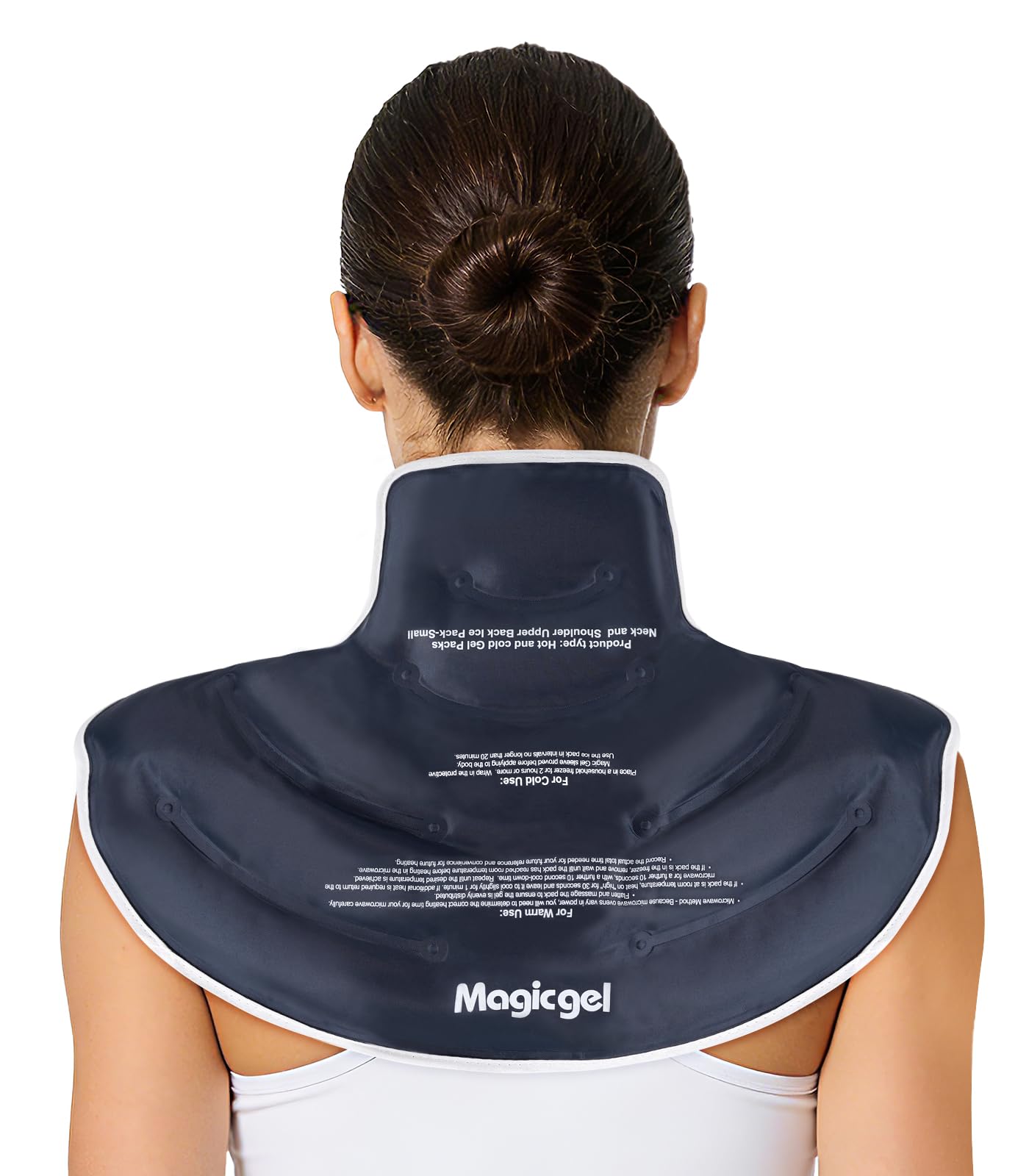 Magic Gel Impacco Freddo Collo e Spalle, Gel Riutilizzabile, Sollievo Dolore Cervicale, Fascia Flessibile per Recupero Infortuni e Terapia Muscolare - Piccolo