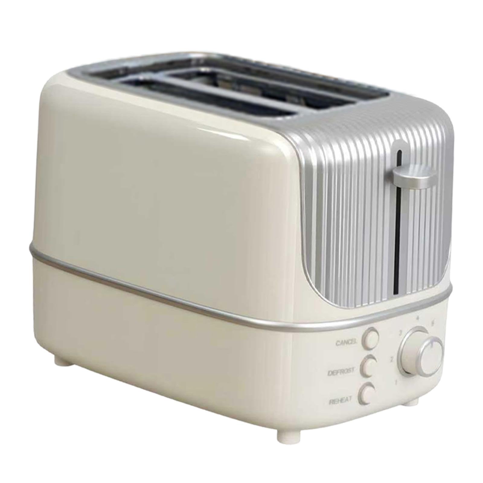 2 Slice Toaster, Home Use Compact Breakfast Machine with 9 Browning Settings Beige | Small Kitchen Appliances | Kitchen Dining & Bar | Home & Garden-image-13