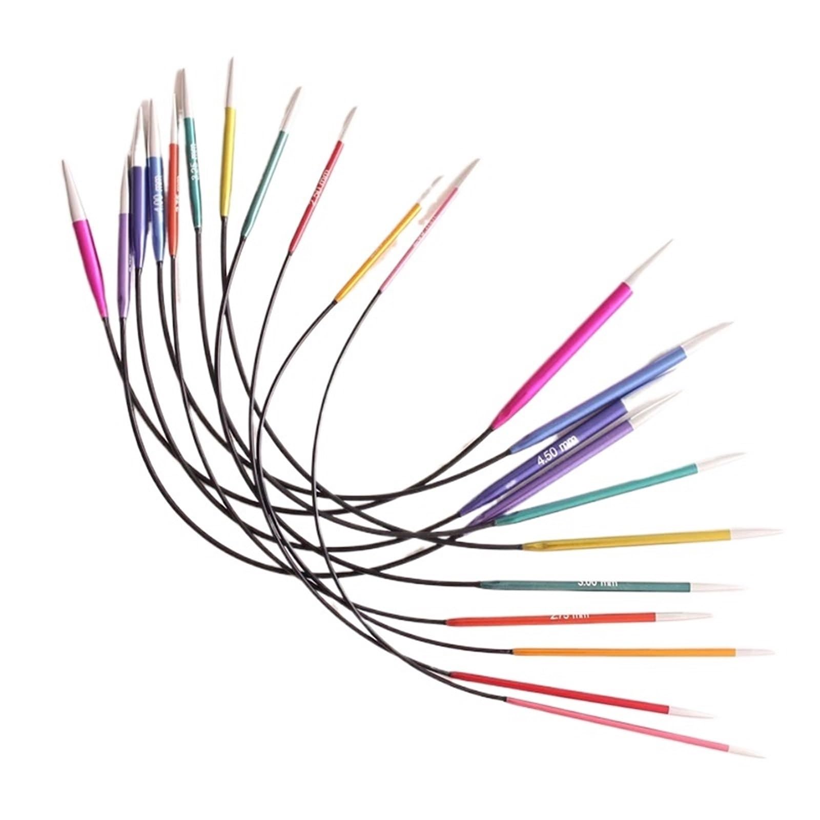 Knitting Needles 25cm Fixed Circular Knitting Needle Sweater Needles for(2.25mm)