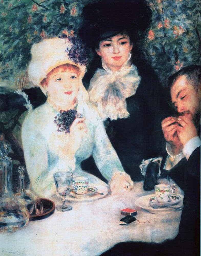 Amazon.co.jp: 12 の有名な絵画 - 昼食後 ピエール オーギュスト