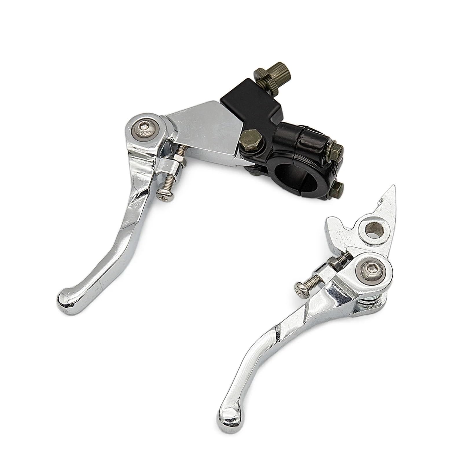 YWQJIOPM Motorcycle Brake Clutch Lever Folding Brake Clutch Lever Set for Motorcycle for 50cc 110cc 125cc 140cc 160cc 200cc Handlebar Clutch Lever Brake Levers