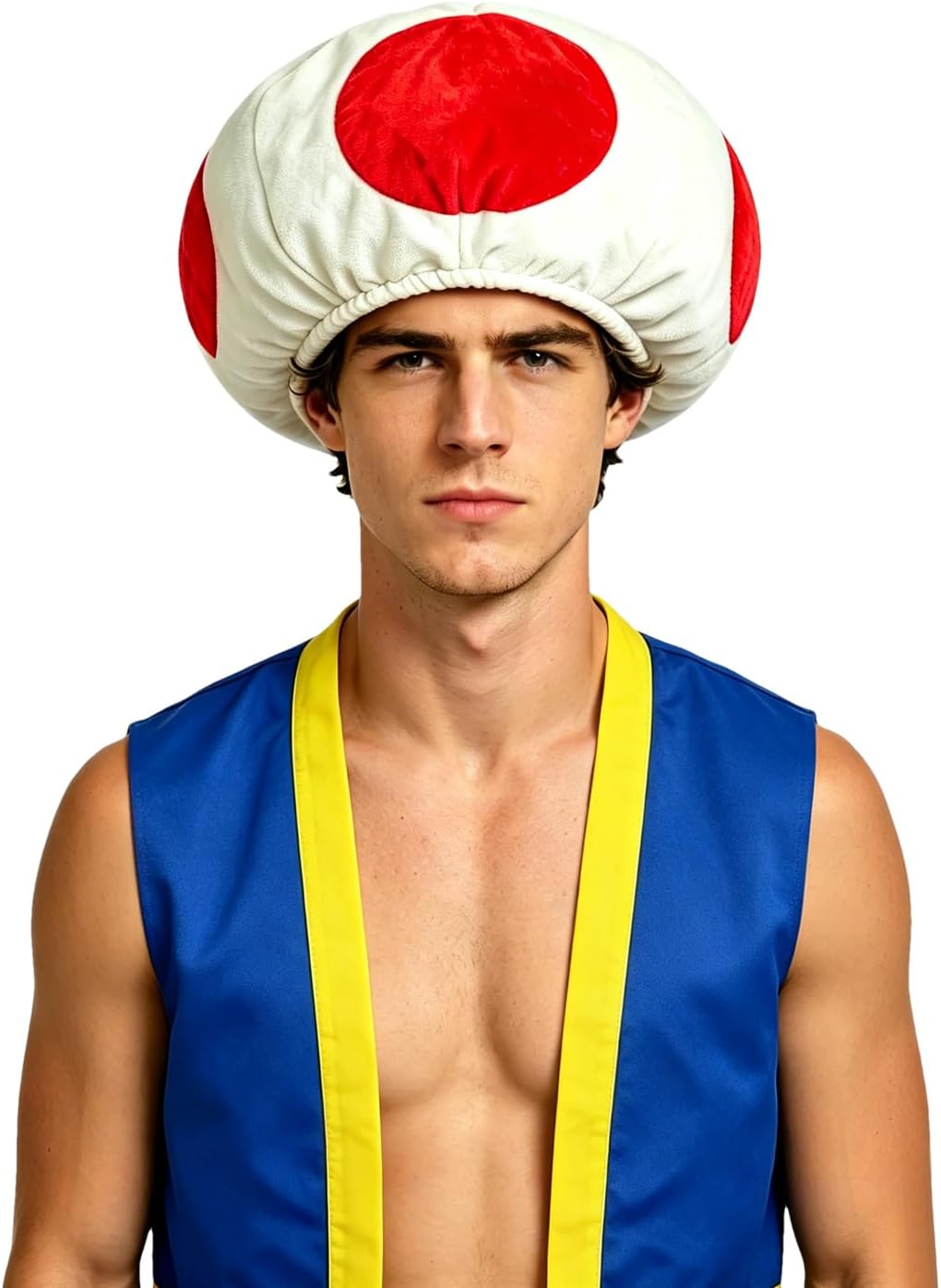 Mushroom Hat Adult Anime Toad Cosplay Costume Accessories Cartoon Plush Hat Carnival Halloween Fancy Dress Props Cap
