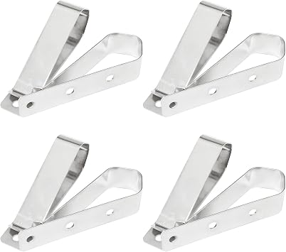 8PCS Garage Door Opener Clip Remote Visor Clips Remote Control Holder for Cars Visor Clip, Silver