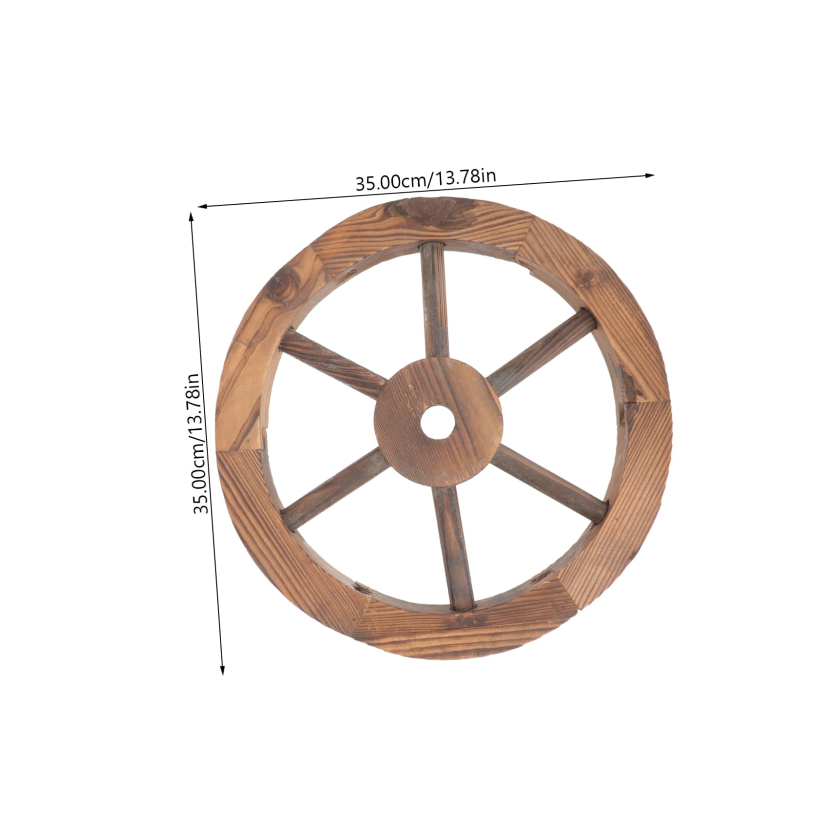Ancienne roue en bois avec rayons, isoler Photo Stock - Alamy