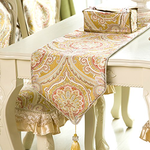 Chemin de table jacquard 33x200 Seattle Wong linge de table de salon