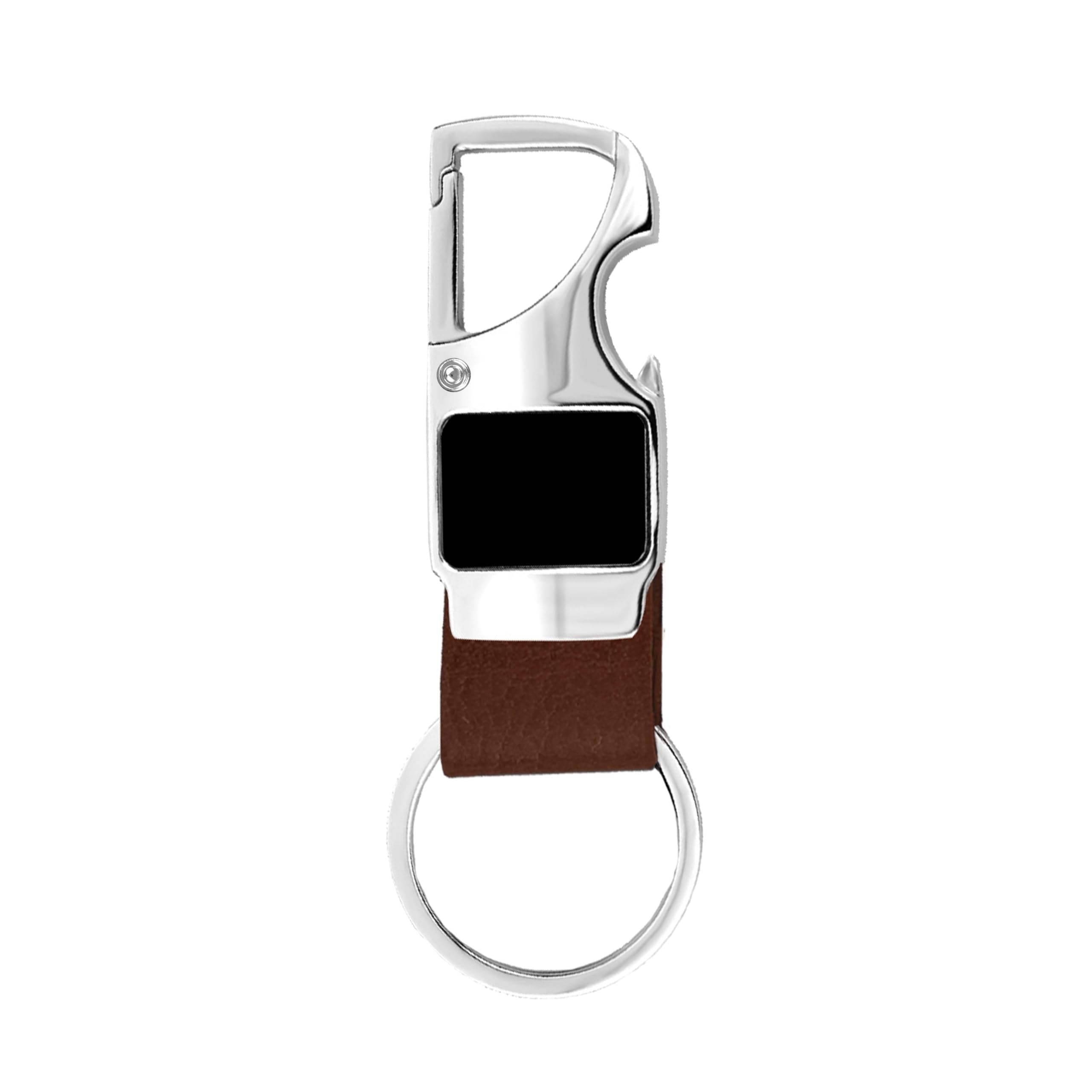Spring Snap for Keychain | Quick Links Safety Chain | Rigging Accessories Tool | Key Ring Hook | Keychain - Brown-image-37