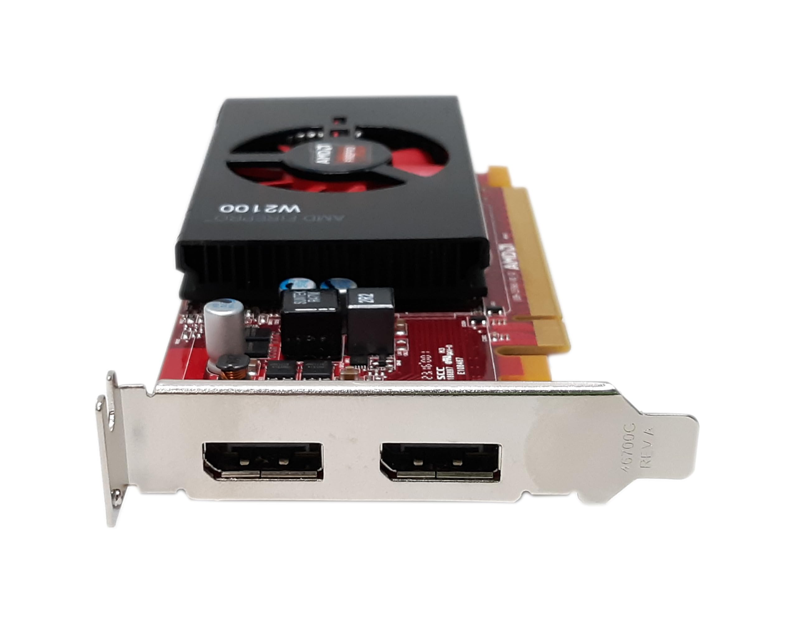 AMD FirePro W2100 - Scheda grafica da 2 GB, slot singolo, basso profilo, 320 core, DDR3, 128 bit, 26 W, PCI Express 3.0, con staffe ad alto e basso profilo (rinnovata)