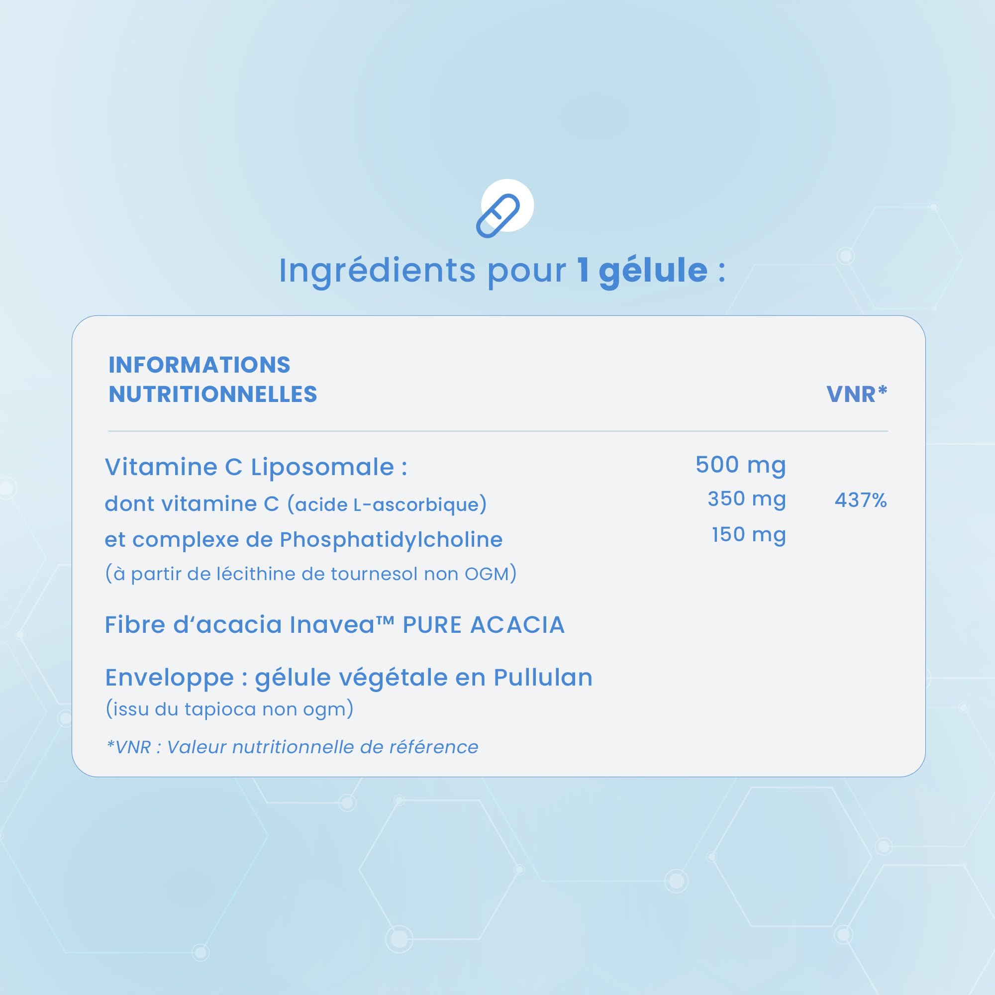 Vitamine C Liposomale 500 mg | 60 Gélules Végétales pour 2 mois | Absorption Optimale | BEAVERHILL | Fatigue - Antioxydant - Énergie - Immunité