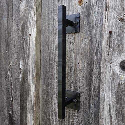 El mejor review de Puertas madera antigua tabla con los diez mejores. 32 Hearth Creek Tirador de puerta de granero negro rústico de 12 pulgadas para puerta corrediza de granero