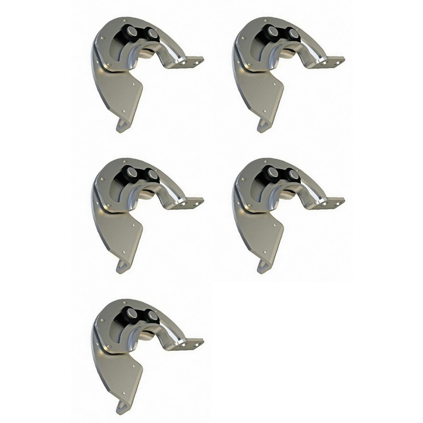 5X Hidden 90 Degree Hinge Industrial Equipment Cabinet Door Carbon Steel Sliding Limit Hinge