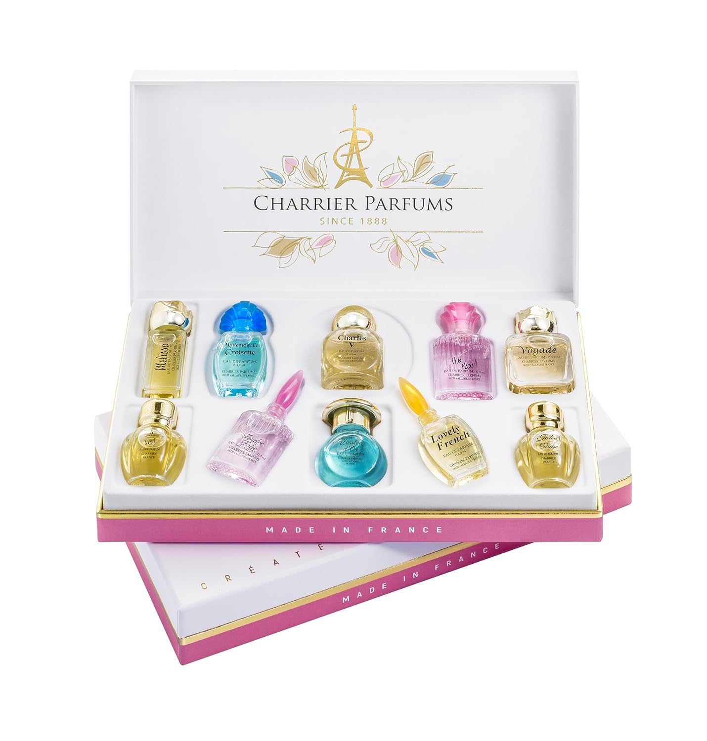 Charrier Parfums Collection Précieuse 10 Eaux de Parfum Miniatures Total 58,8 ml