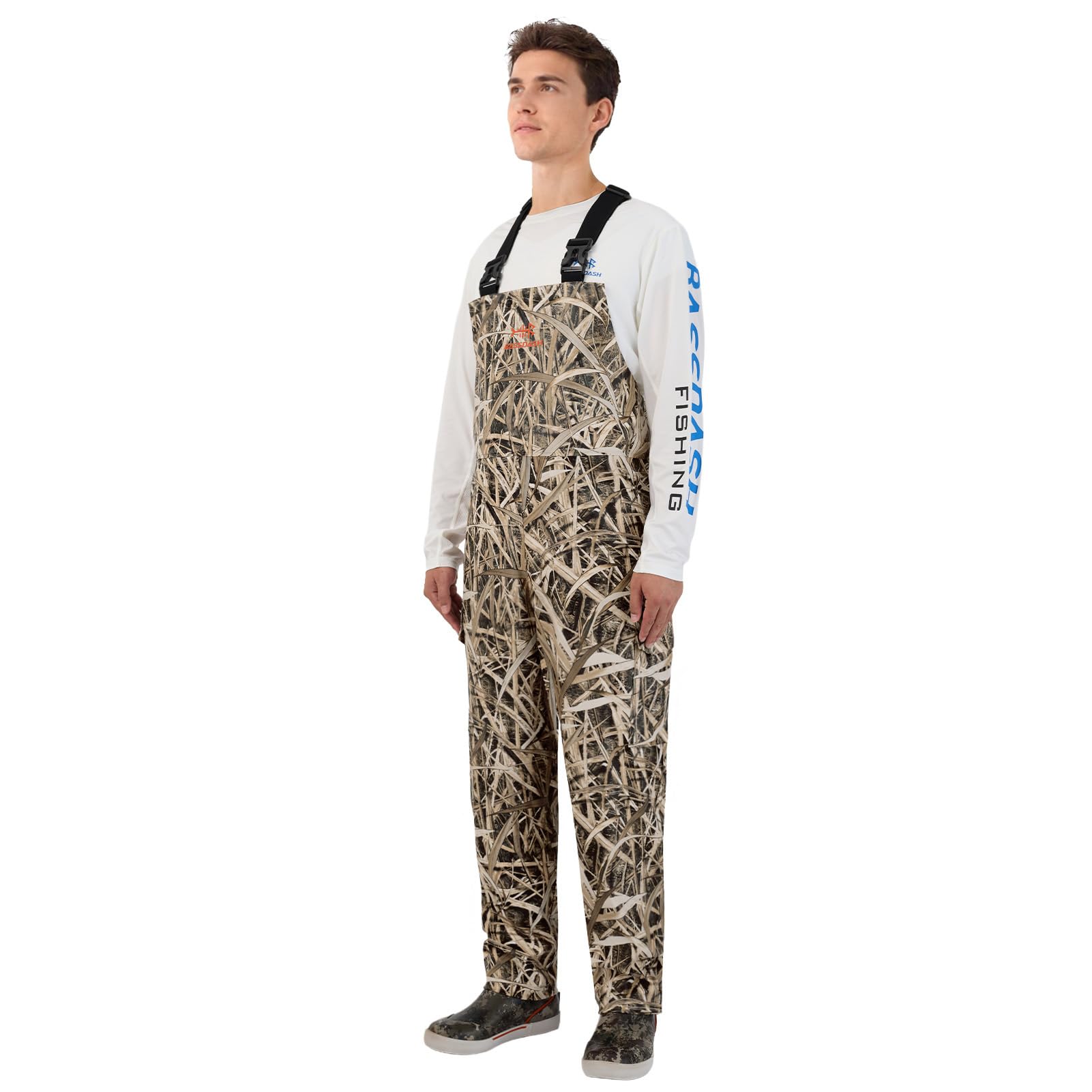 Bassdash Pantalones Impermeables para Pesca para Hombre Pantalones Impermeables Resistentes a Las Manchas Pantalones de Trabajo Ajustables y Ligeros con Revestimiento de PU
