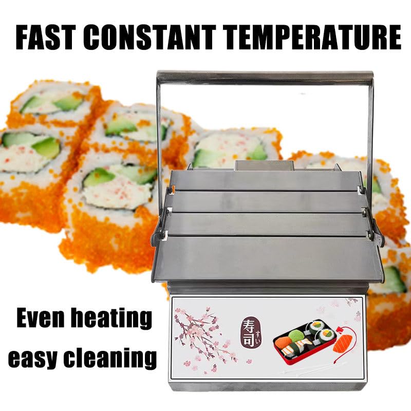 Kit para Hacer Sushi, máquina Manual para enrollar Sushi Cuadrado, máquina para Hacer Sushi, máquina para enrollar Sushi DIY, Alta eficiencia de producción, Superficie Lisa