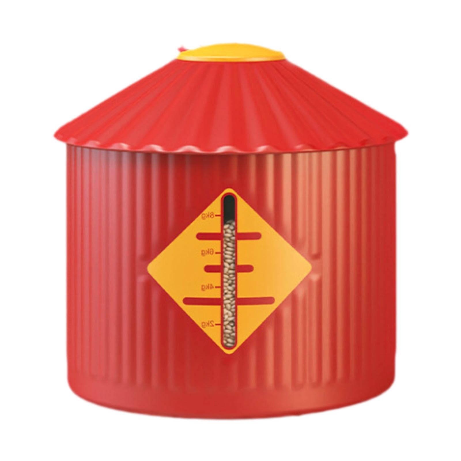 Food Storage Container Reusable Sealed Grain Container for Nuts Snacks Beans Red S-image-45