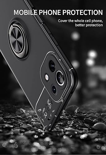 Miniatura 4 de Funda para XIAOMI Mi 11 - Soporte de anillo Soporte de anillo giratorio de 360 Soporte magnético Soporte de anillo soporte Forro de microfibra suave