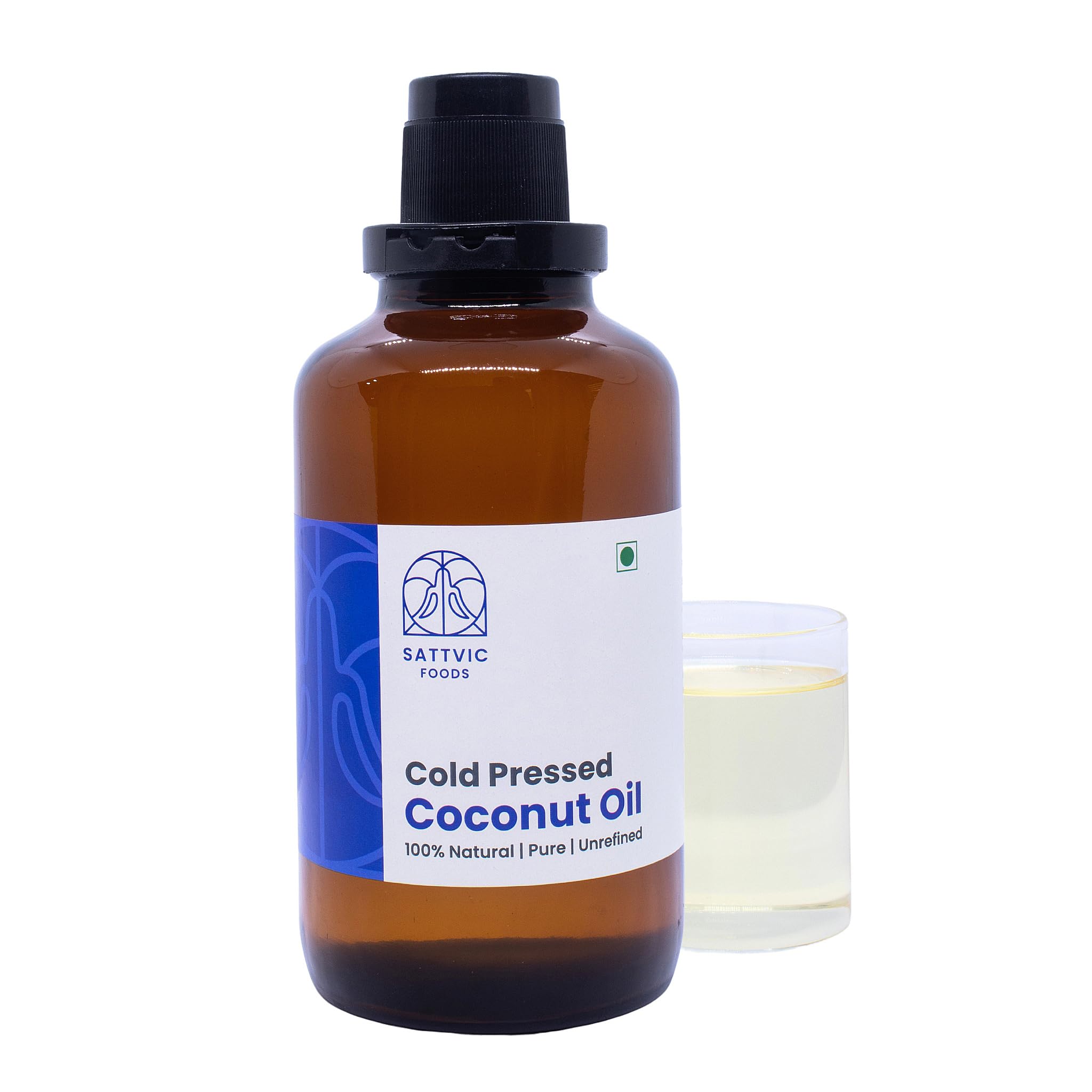 Sattvic Foods Cold Pressed Coconut Oil (500 ml) | Pure & Natural | Nariyal ka Tel | Unrefined, Unbleached | Boosts Metabolism | Ideal for Cooking, Baking, and Desserts (B07QS2KCX4) Amazon Price History, Amazon Price Tracker