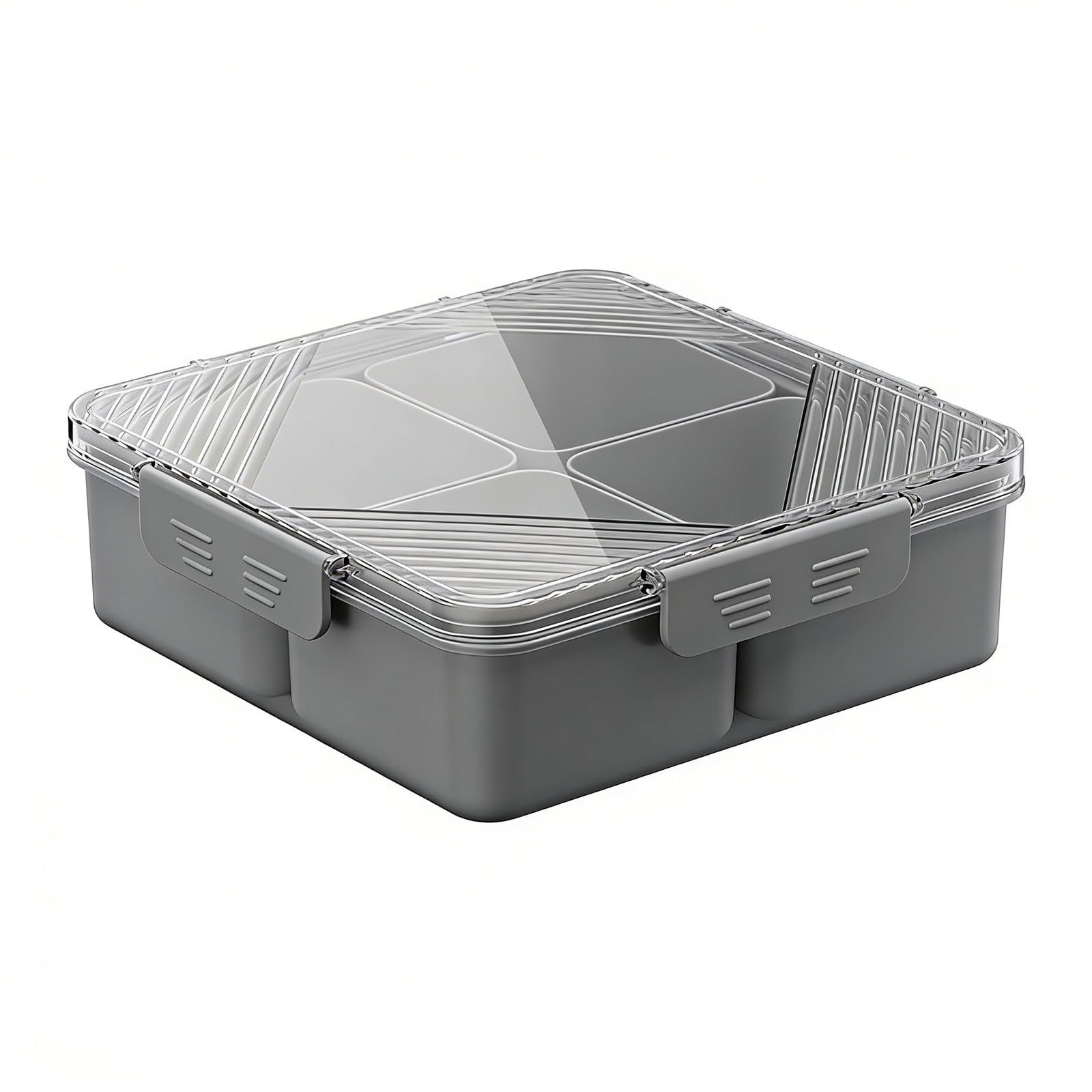CAZSTYK Decorative Snacks Holder with Dividers for Candy Nut and Fruits Multiple Compartments Box Coffee Tables and Countertops Holiday Serving