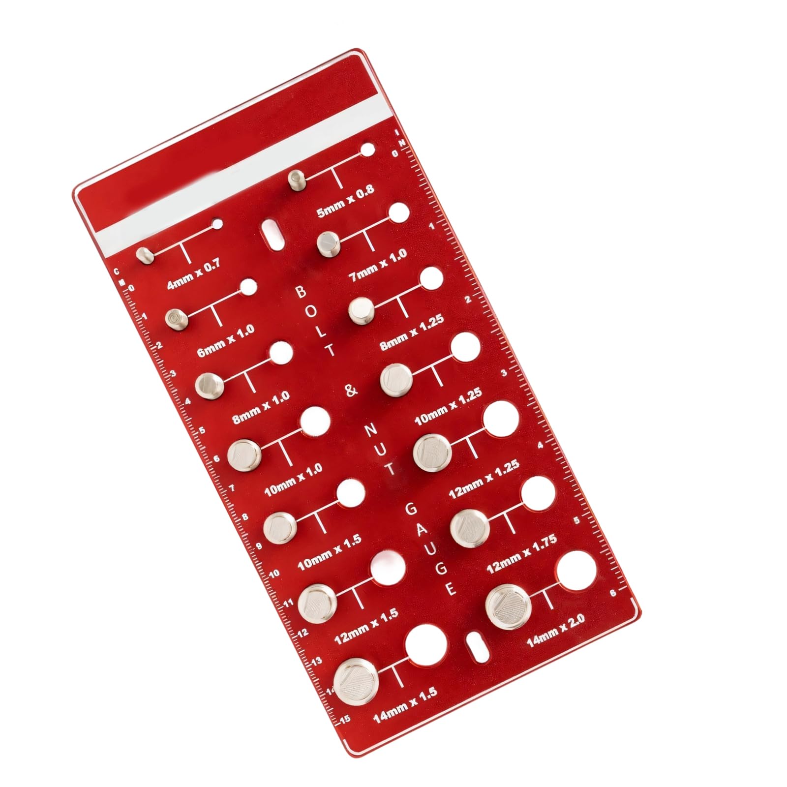 Jiingekk Lightweight Aluminum Thread Measuring Gauge For Accurate Detection Of Metric Fasteners In Workshops Thread Measuring Tool