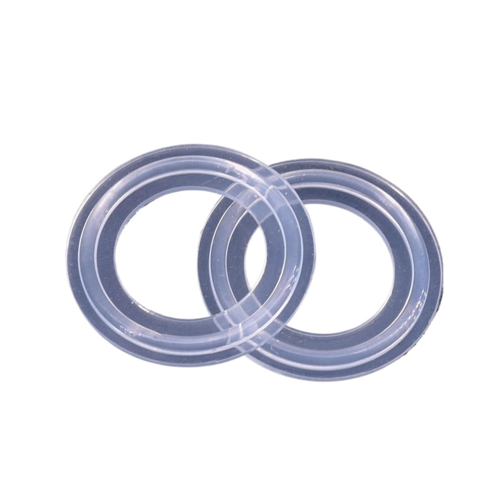Transparente 1/2" 3/4" 1" 1,5" 2" 2,5" 3" 4" Tira de junta de sellado de silicona con triple abrazadera for dioptrías (Tamaño : 204x217mm)