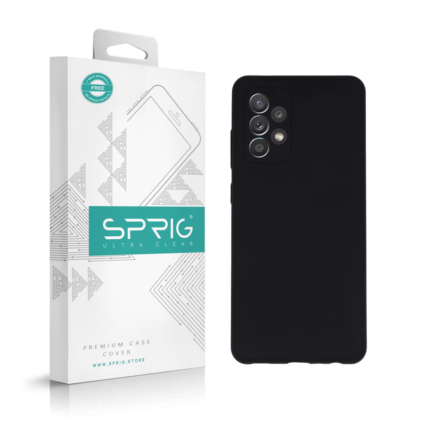 SPRIG Silicone Back Cover Case for Samsung Galaxy A52s 5G (Black) (B09K5LSZSN) Amazon Price History, Amazon Price Tracker