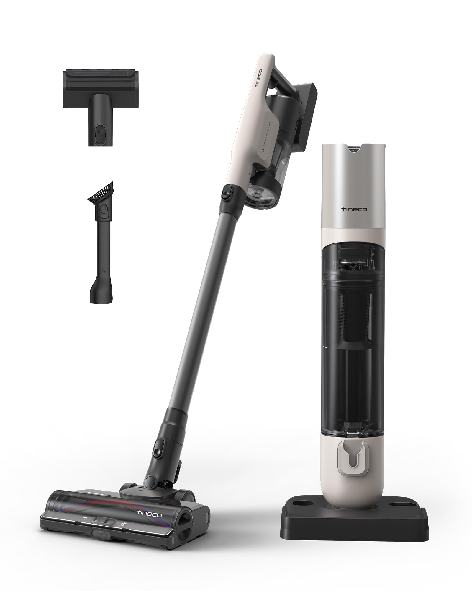 Tineco Pure ONE Station 5 Pro Cordless Vacuum, Automatic Dust Collection, Full-Path Self-Cleaning, ZeroTangle Brush, Up to 100 Minutes Runtime, Stick Vacuum Cleaner for Pet Hair, Carpet &amp; Hard Floor