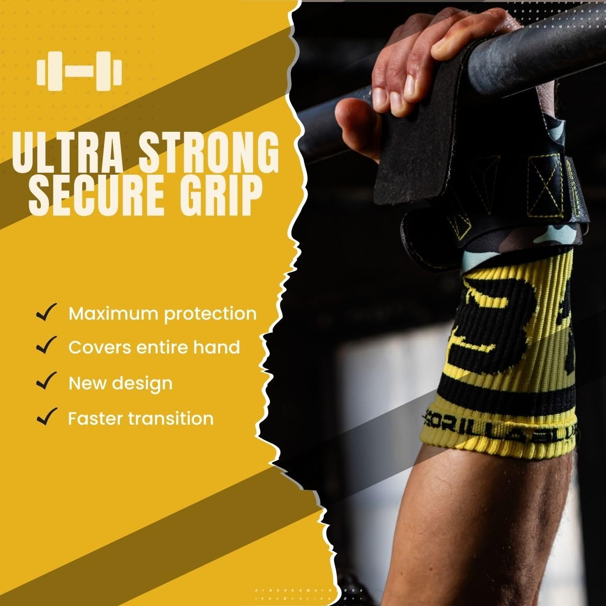 BLUEGORILLA Competitor 3.0 Strade Crosstraining Grip RX Neoprene rinforzato al polso