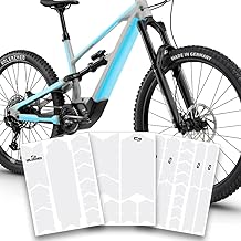 unleazhed Bike Protection BP01 Matte Frame Protection Film for Bicycles Made in Germany E-Mountain Bikes 33-Piece Complete Frame Protection Set