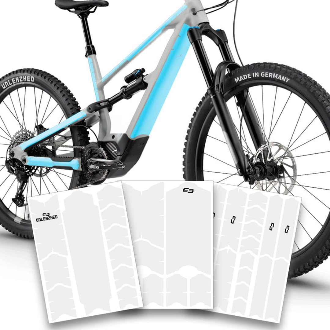 unleazhed Bike Protection BP01 | Film de protection pour cadre de vélo | Fabriqué en Allemagne | VTT électrique | Kit complet de protection du cadre 33 pièces