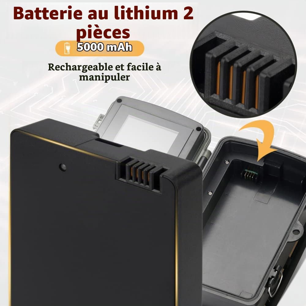 Caméra de Chasse avec 2PCS 5000mAh Lithium Batterie Rechargeable, Trail Caméra 20MP 1080P Sécurité No Glow Vision Nocturne Infrarouge Invisible activé, 0.3s Vitesse de Déclenchement