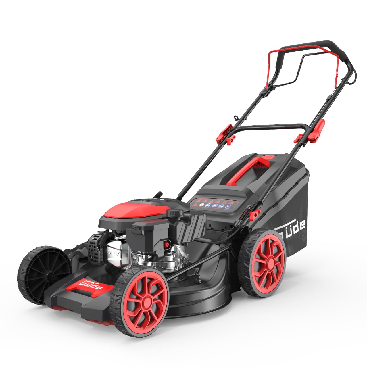 Güde Rasenmäher Big Wheeler 514.9 R (4-Takt Motor 3,0/4,0 (kW/PS), Hinterradantrieb, Leichtstart, Schnittbreite 510 mm, Fangeinrichtung 60 l, 7-fache Schnitthöhenverstellung 25-75 mm, Mulchfunktion)