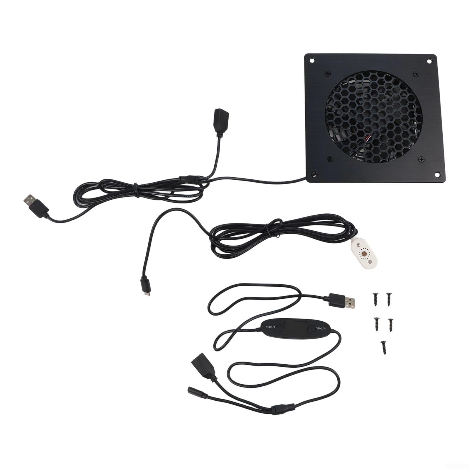 Ventilateur USB 120 mm avec régulateur de température pour routeur