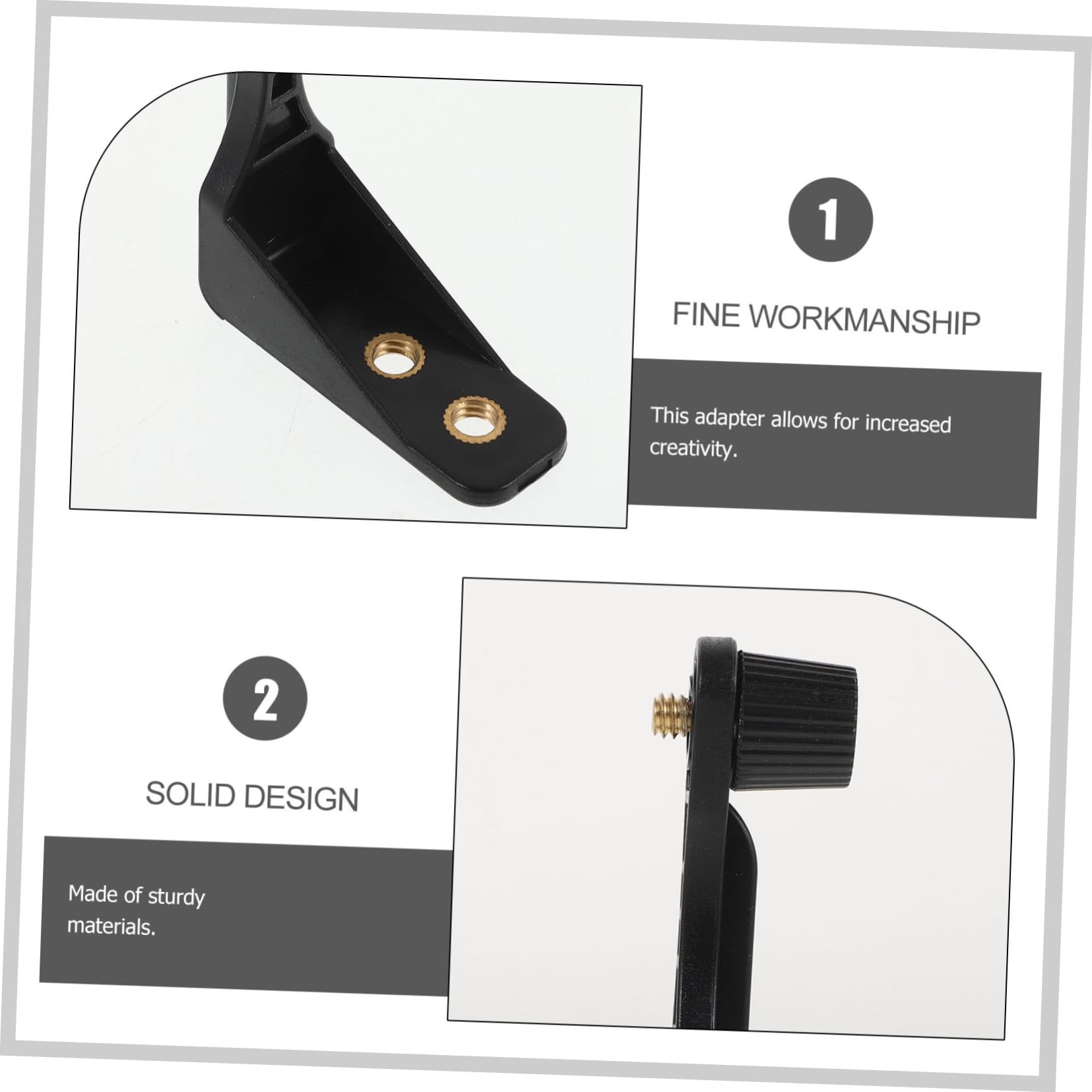 Fernglas Stativadapter Sicherer Anschluss L-förmiger aus Abs und Vielseitiges Stativ Zubehör für Fernglas und Teleskop für Anfänger und Profis