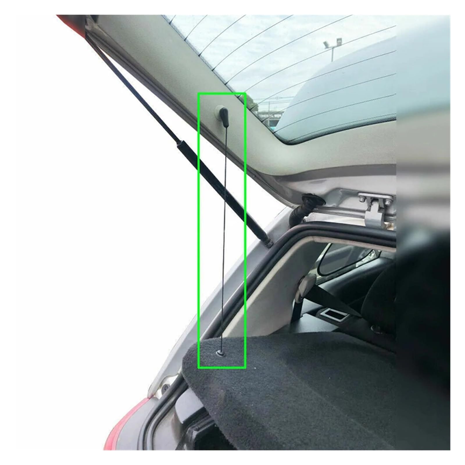 CordóN Bandeja Maletero Compatible con Ford para Focus Hatchback para MK2 2004-2011 Paquete Interior Trasero del Coche Correa Cuerda para Estante Paquete Cordón Cuerda para Estante(2Pcs)