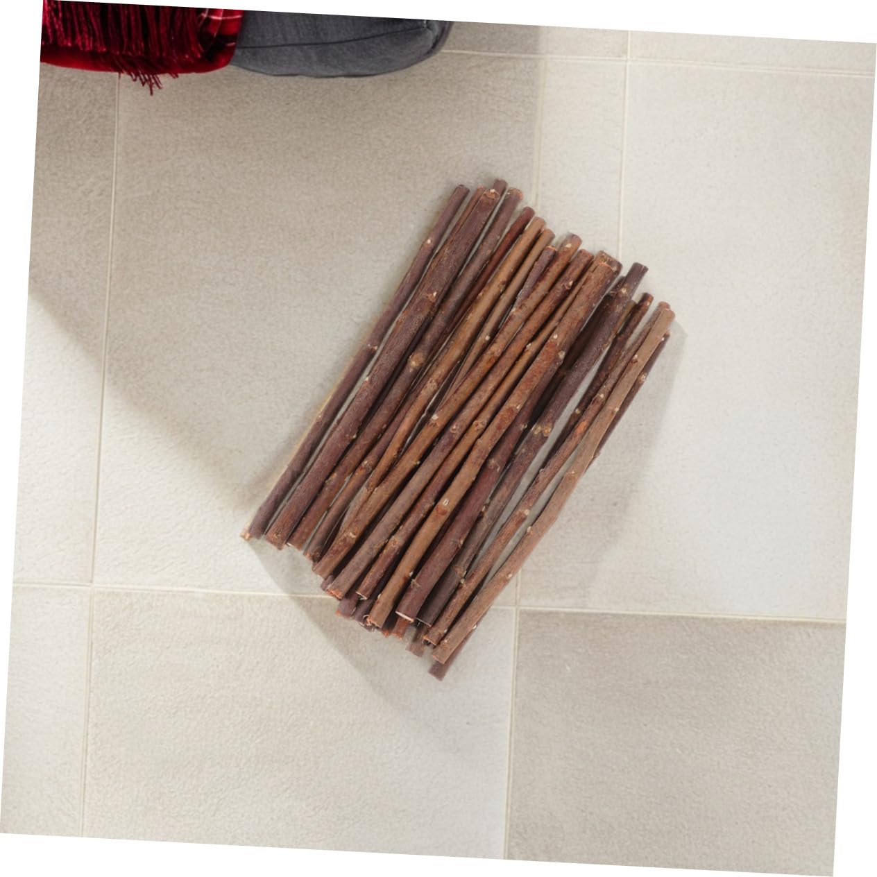 50 Stück Rustikale Holzstäbe Natürliche Getrocknete Äste Unbehandelte Bastelzweige für DIY Dekoration Modellbau Kreative Handarbeiten Holzstäbchen für Bastelprojekte ca