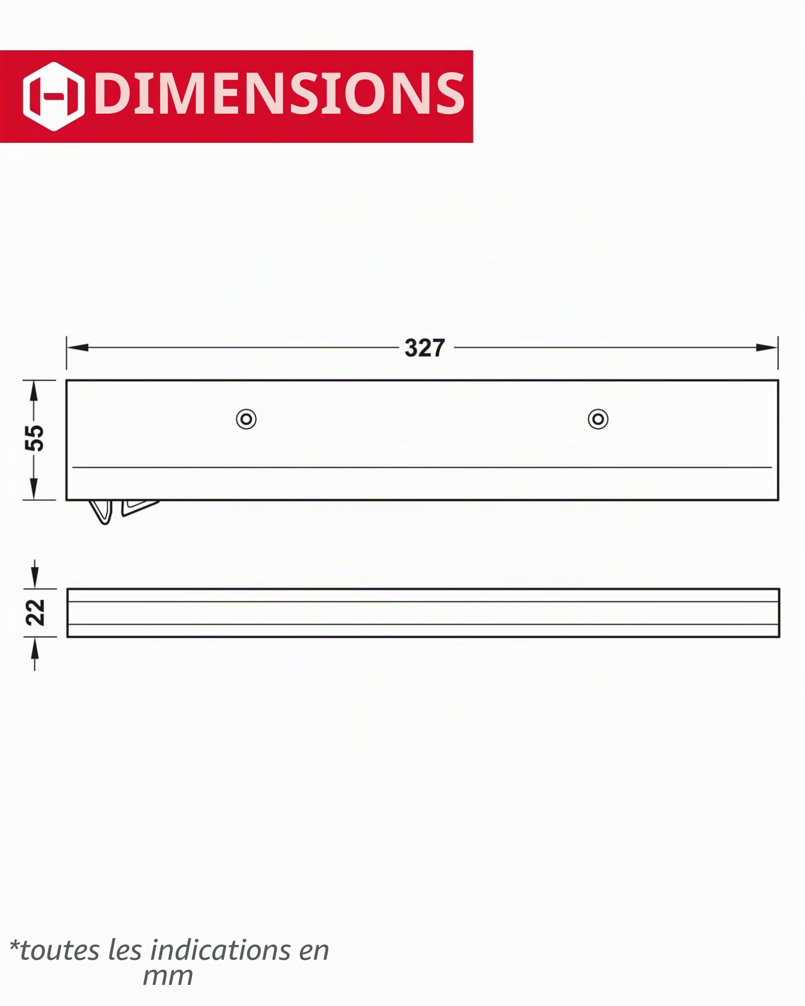 Amortissement smuso CD pour portes coulissantes endlagen Amortisseur avec retour automatique | Porte amortissement pour porte Ailes poids 25 kg